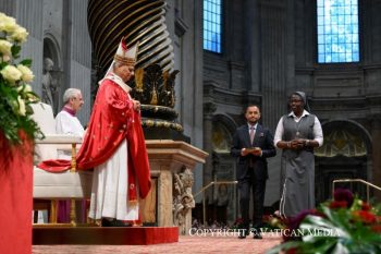 Homélie du Pape Léon XIV lors de la messe de Pentecôte, 24 mai 2026 © Vatican Media

