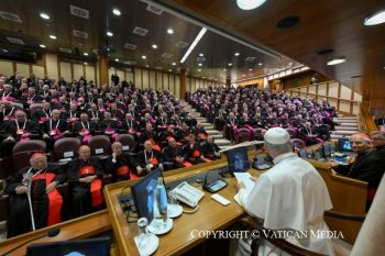 Discours du pape Léon XIV aux évêques de la Conférence épiscopale italienne, 28 mai 2026 © Vatican Media 