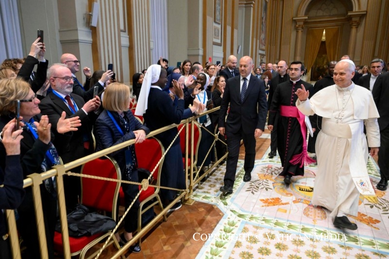 Discours du pape Léon XIV aux employés de la Conférence épiscopale italienne, avec leurs familles, 2 mai 2026 © Vatican Media