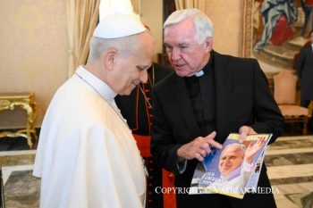 Discours du pape Léon XIV à une délégation de la « Catholic Extension Society », 18 mai 2026 © Vatican Media
