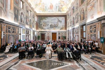 Discours du pape Léon XIV aux membres de l'Association italienne contre la sclérose latérale amyotrophique (AISLA), 9 mai 2026 © Vatican Media