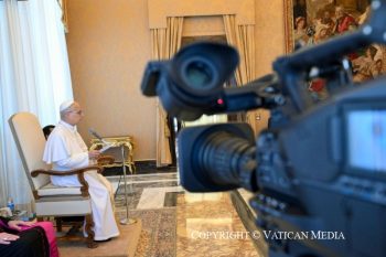 Discours du pape Léon XIV aux participants à la Conférence internationale « Protéger les voix et les visages humains », 22 mai 2026 © Vatican Media
