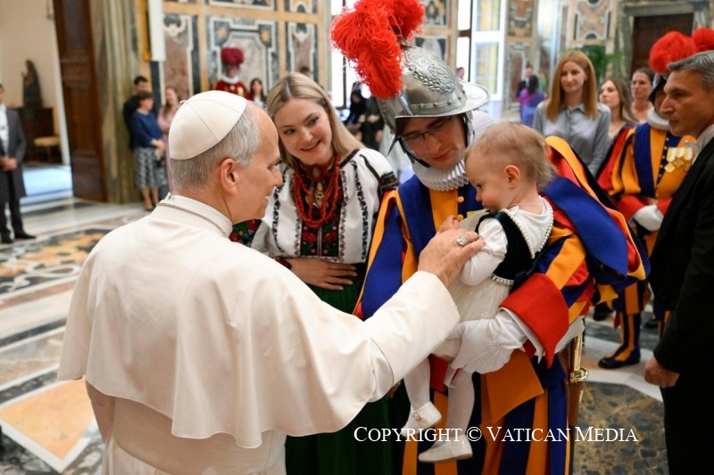 Audience aux membres de la Garde Suisse Pontificale, 7 mai 2026 © Vatican Media