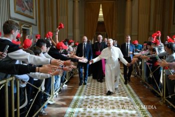 Discours du pape Léon XIV aux confirmands de l'archidiocèse métropolitain de Gênes, 16 mai 2026 © Vatican Media
