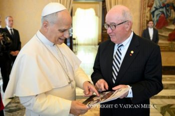 Aux membres du Conseil de la Fondation de l’Observatoire du Vatican, 11 mai 2026 © Vatican Media