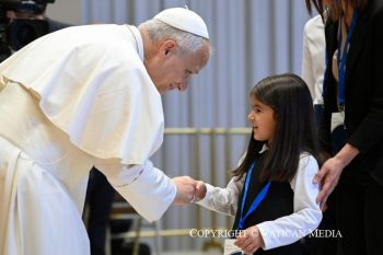 Discours du pape Léon XIV aux employés de la Conférence épiscopale italienne, avec leurs familles, 2 mai 2026 © Vatican Media