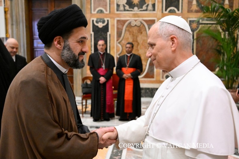 Discours du pape Léon XIV aux participants au VIIIe Colloque entre le Dicastère pour le dialogue interreligieux et le Royal Institute for Inter-Faith Studies, 11 mai 2026 © Vatican Media