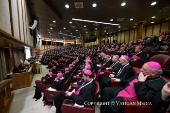 Discours du pape Léon XIV aux évêques de la Conférence épiscopale italienne, 28 mai 2026 © Vatican Media 