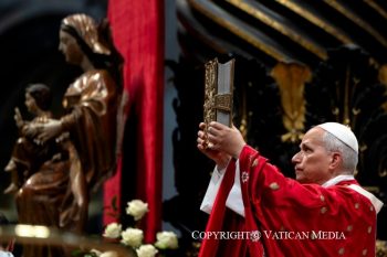 Homélie du Pape Léon XIV lors de la messe de Pentecôte, 24 mai 2026 © Vatican Media
