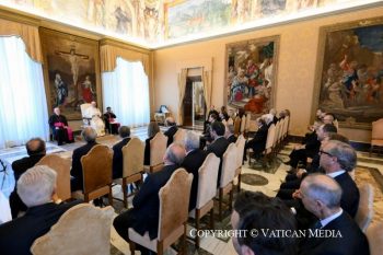 Discours de León XIV à la délégation du « Círculo Ecuestre » de Barcelone (Espagne), 25 mai 2026 © Vatican Media 
