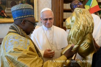 Discours du pape Léon XIV à la délégation des Représentants des Communautés musulmanes du Sénégal, 9 mai 2026 © Vatican Media 