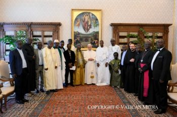 Discours du pape Léon XIV à la délégation des Représentants des Communautés musulmanes du Sénégal, 9 mai 2026 © Vatican Media 