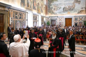 Discours du Pape Léon XIV au pèlerinage de l'Église archiépiscopale majeure syro-malankare en Europe, 15 juin 2026 © Vatican Media 