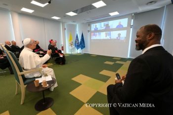 Visite du pape Léon XIV au siège du Programme Alimentaire Mondial (PAM), 22 juin 2026 © Vatican Media 