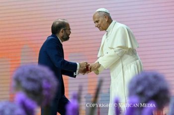 Discours du pape Léon XIV lors de la rencontre « Tisser des réseaux avec le monde de la culture, de l’art, de l’économie et du sport » le 7 juin 2026 © Vatican Media 