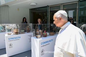 Visite du pape Léon XIV au siège du Programme Alimentaire Mondial (PAM), 22 juin 2026 © Vatican Media 