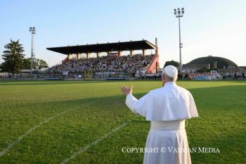 Visite pastorale à Sant’Angelo Lodigiano : Adoration du Saint-Sacrement et vénération du Cœur de sainte Françoise Cabrini, 20 juin 2026 © Vatican Media