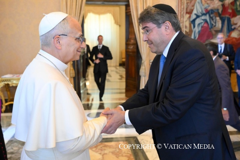 Discours du Pape Léon XIV à la délégation de la « United Jewish Appeal Federation of New York » juin 2026 © Vatican Media 