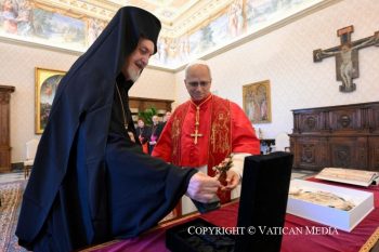Audience avec les membres de la délégation du Patriarcat œcuménique à l’occasion de la fête des saints Pierre et Paul, 30 juin 2026 © Vatican Media
