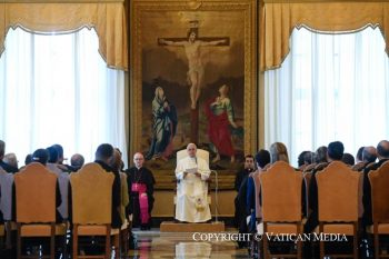 Discours du pape Léon XIV aux participants à la Rencontre internationale sur « Educación sobre salud mental », 30 mai 2026 © Vatican Media 