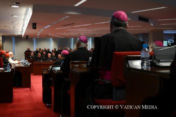 Discours du pape Léon XIV lors de la Rencontre avec les Évêques d'Espagne, 8 juin 2026 © Vatican Media 