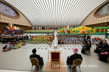 Rencontre avec les participants au Centre d'été du Vatican « Estate Ragazzi in Vaticano », 22 juin 2026 © Vatican Media 