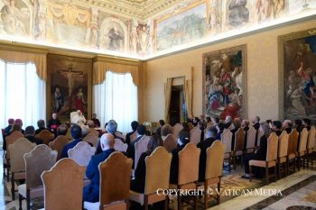 Discours du pape Léon XIV aux participants à la Rencontre internationale sur « Educación sobre salud mental », 30 mai 2026 © Vatican Media  