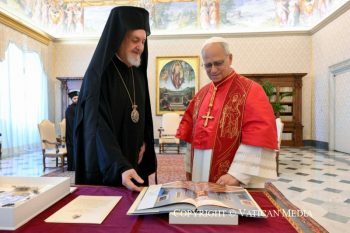 Audience avec les membres de la délégation du Patriarcat œcuménique à l’occasion de la fête des saints Pierre et Paul, 30 juin 2026 © Vatican Media