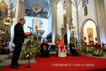 Rencontre avec les évêques, les prêtres, les diacres, les religieux et religieuses, les séminaristes et les agents pastoraux, 11 juin 2026 © Vatican Media 
