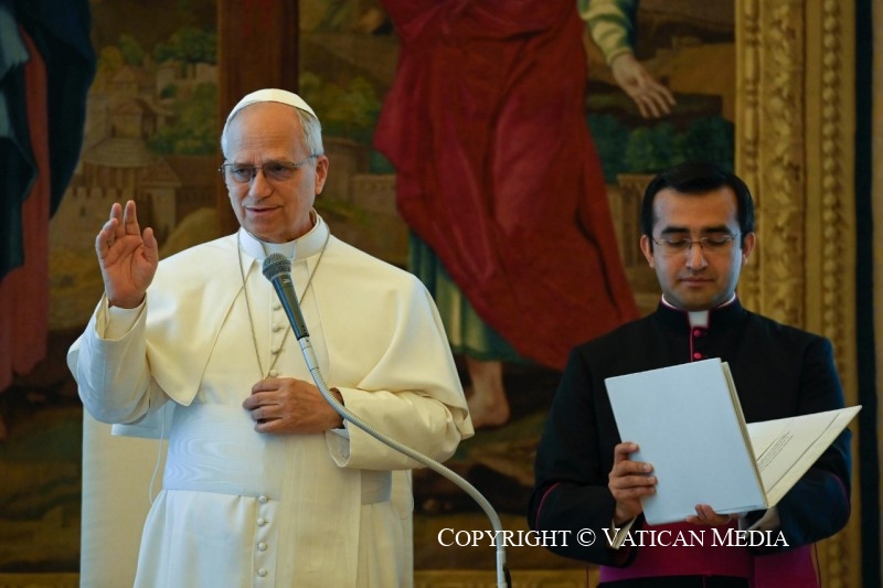 Discours du pape Léon XIV aux participants à la Rencontre internationale sur « Educación sobre salud mental », 30 mai 2026 © Vatican Media 