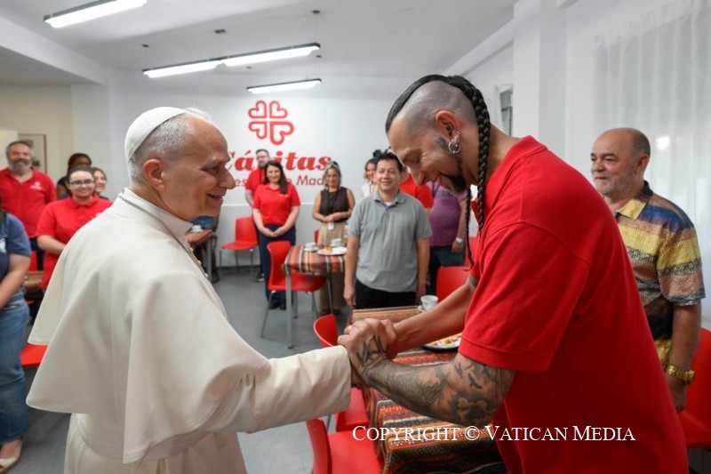 Visite aux opérateurs et aux bénéficiaires du projet social « Cedia 24 Horas » 6 juin 2026 © Vatican Media