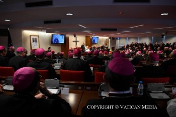 Discours du pape Léon XIV lors de la Rencontre avec les Évêques d'Espagne, 8 juin 2026 © Vatican Media 