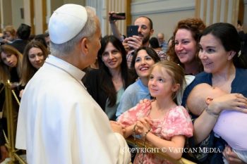 Discours du pape Léon XIV à la communauté du Collège universitaire de Villa Nazareth, 30 mai 2026 © Vatican Media 
