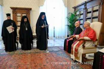 Audience avec les membres de la délégation du Patriarcat œcuménique à l’occasion de la fête des saints Pierre et Paul, 30 juin 2026 © Vatican Media