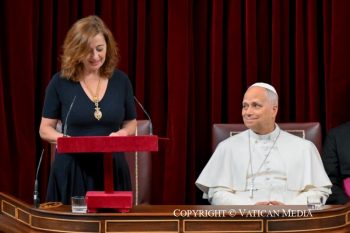 Discours du pape Léon XIV lors de la rencontre avec les membres du Parlement espagnol, 8 juin 2026 © Vatican Media