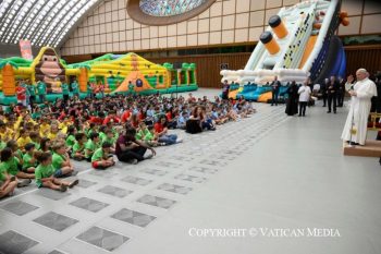Rencontre avec les participants au Centre d'été du Vatican « Estate Ragazzi in Vaticano », 22 juin 2026 © Vatican Media 