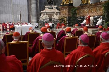 Chapelle papale pour les obsèques du Card. Camillo Ruini, 18 juin 2026 © Vatican media 