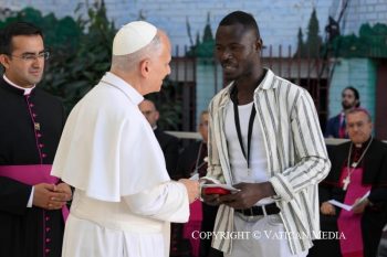 Visite aux opérateurs et aux bénéficiaires du projet social « Cedia 24 Horas » 6 juin 2026 © Vatican Media 