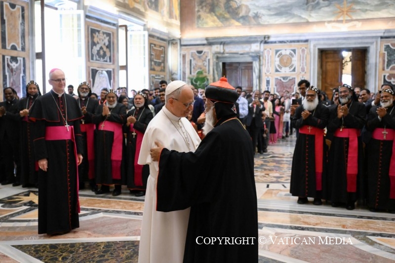 Discours du Pape Léon XIV au pèlerinage de l'Église archiépiscopale majeure syro-malankare en Europe, 15 juin 2026 © Vatican Media 