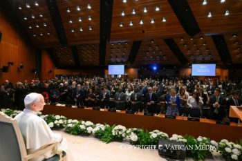 Visite du pape Léon XIV au siège du Programme Alimentaire Mondial (PAM), 22 juin 2026 © Vatican Media 