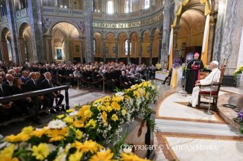Visite pastorale à Sant’Angelo Lodigiano : Adoration du Saint-Sacrement et vénération du Cœur de sainte Françoise Cabrini, 20 juin 2026 © Vatican Media