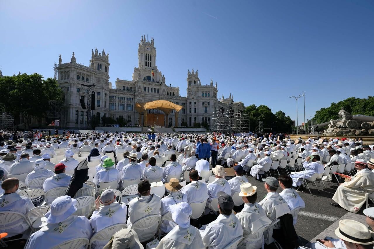 Messe de Corpus Christi à Madrid dimanche 7 juin 2026 © Vatican Media