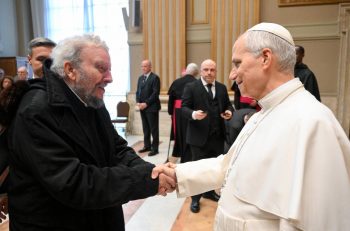 le co-fondateur Kiko Argüello avec le pape Léon XIV, 19 janvier 2026 © Vatican Media 