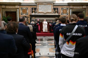 Discours du pape Léon XIV aux membres de la Fédération italienne de natation © Vatican Media