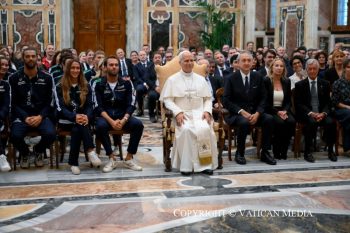 Discours du pape Léon XIV aux membres de la Fédération italienne de natation © Vatican Media