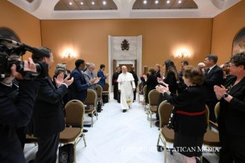 Discours du pape Léon XIV à la délégation de l'« Association of catholic Colleges and Universities », 3 juin 2026 © Vatican Media  