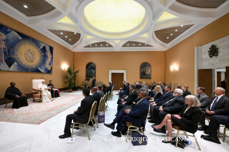Discours du pape Léon XIV à la délégation de l'« Association of catholic Colleges and Universities », 3 juin 2026 © Vatican Media