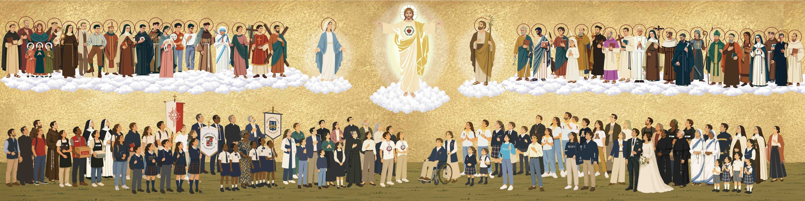 Neuvaine au Sacré-Cœur, Illustration de l’artiste Tommaso Sacchetti © Regnum Christi 