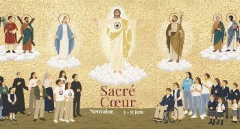 Neuvaine au Sacré-Cœur, Illustration de l’artiste Tommaso Sacchetti © Regnum Christi 