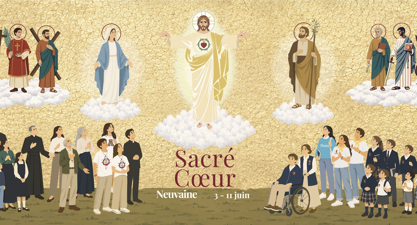 Neuvaine au Sacré-Cœur, Illustration de l’artiste Tommaso Sacchetti © Regnum Christi 